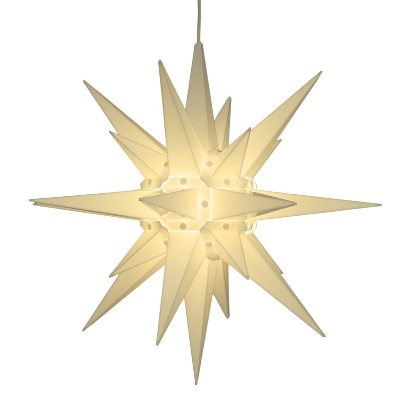 CandleCup Moravian Star Christmas Holiday Outdoor Light Decoration, 18″