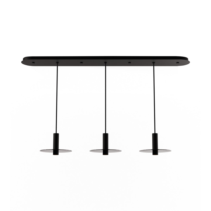 Combi Linear 3 LED Glass Pendant Light