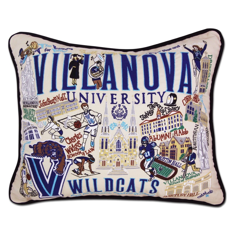 Villanova University Collegiate Embroidered Pillow