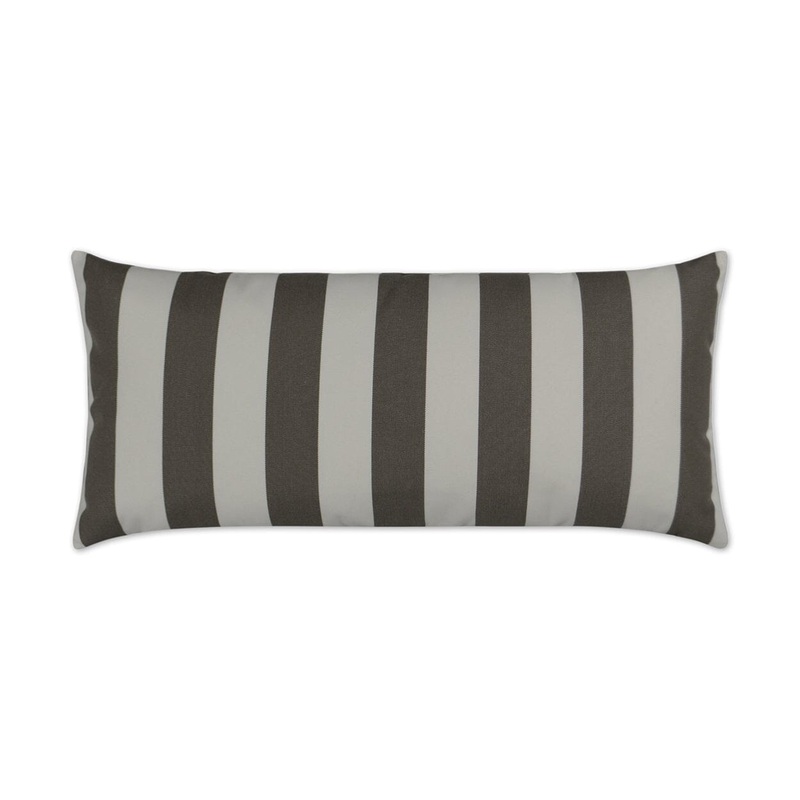 D.V. Kap 12″ x 24″ Outdoor Lumbar Pillow | Caf Stripe Driftwood