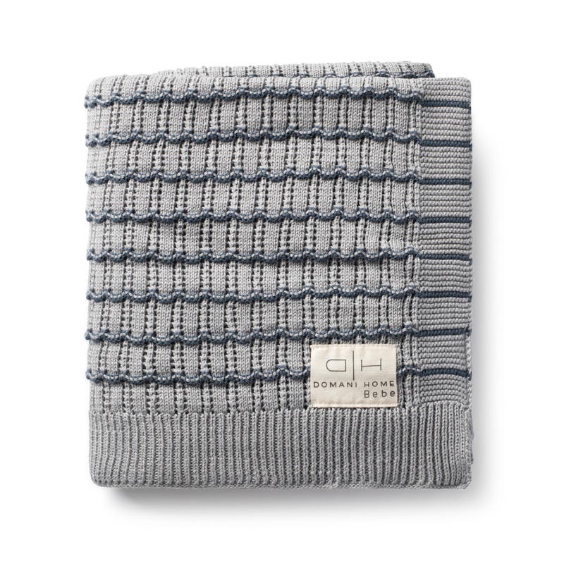 DH Striated Scallop Blanket Blue