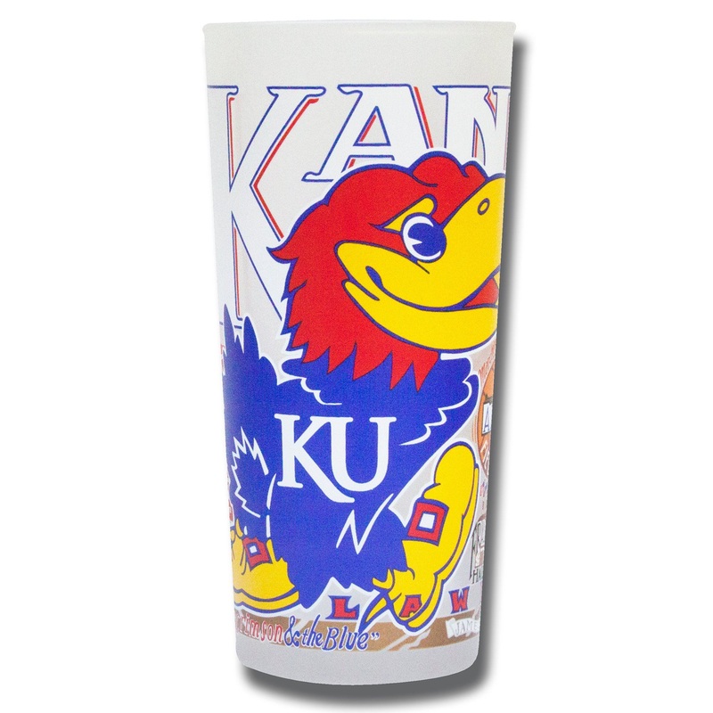 Kansas, University of Collegiate Drinking Glass