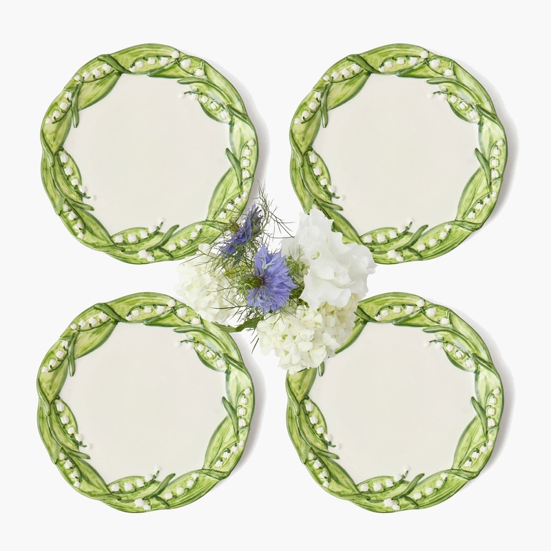 Lily of the Valley Starter Plates (Set of 4)