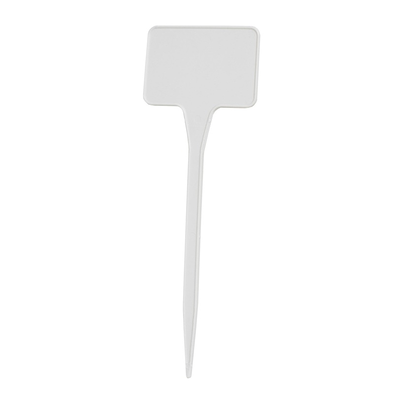 DP Industries Plastic White T-Stakes, 5.5″ H – Qty. 10