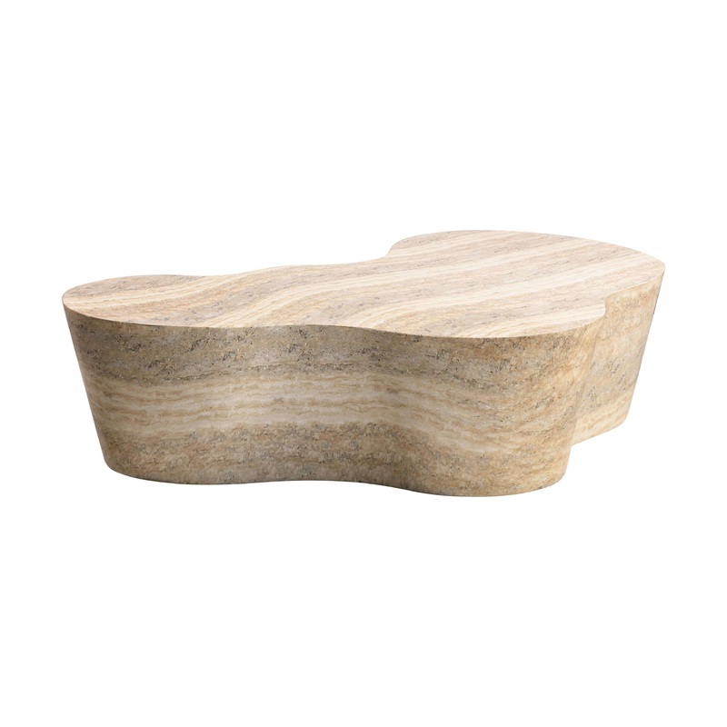 Faux Travertine Coffee Table