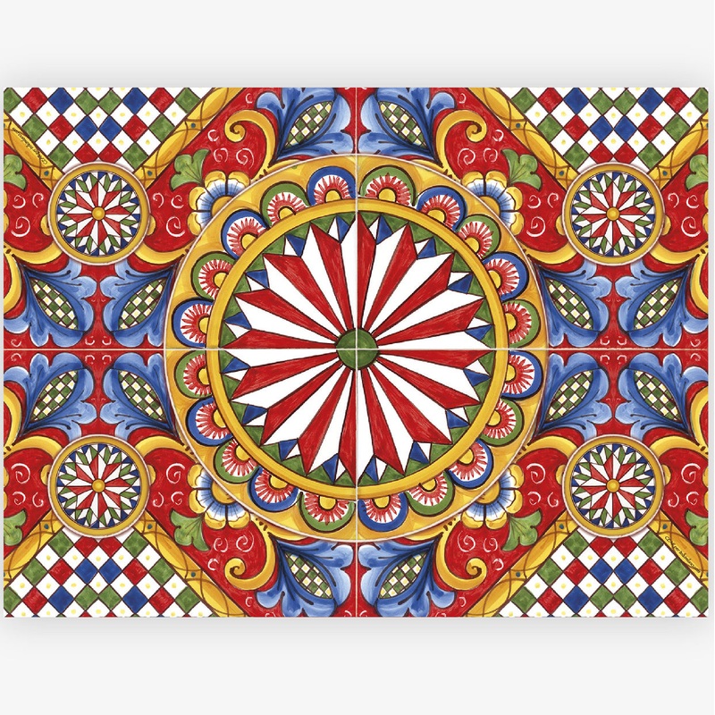 ITALIAN DREAM: Large Placemat – Stain Proof and Water Repellent PVC – Design ACIREALE/B
