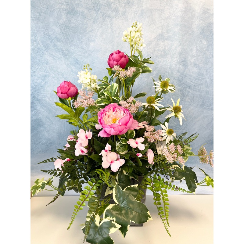32″ Pretty In Pink Porch Pot
