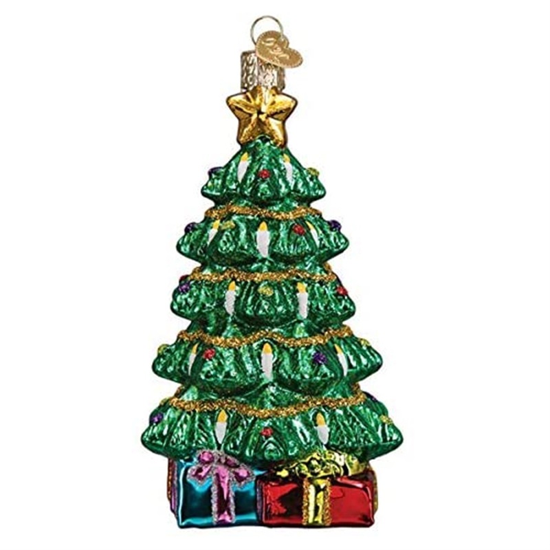 Old World Christmas Glass Blown Ornament Radiant Christmas Tree, 5″