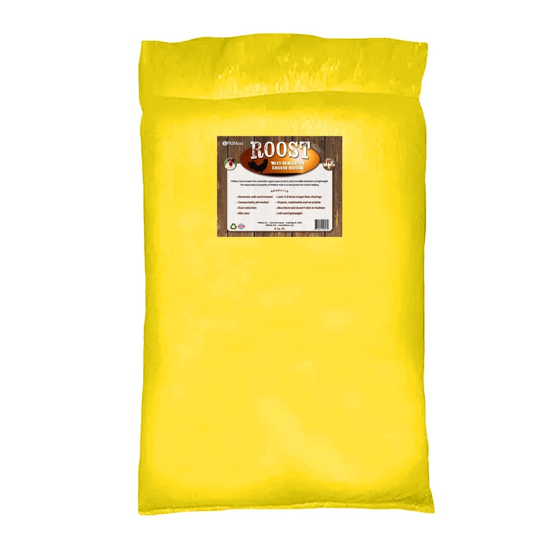 PittMoss Roost Organic Lightweight Next Generation Poultry Bedding, 4 cu ft