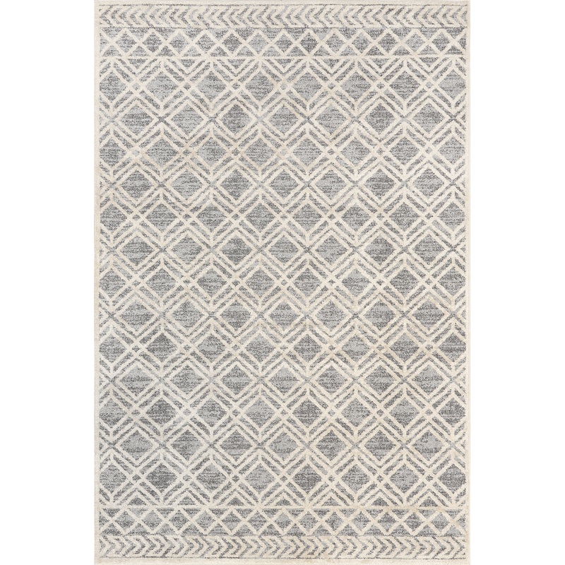Evalina Moroccan Trellis Rug | Grey