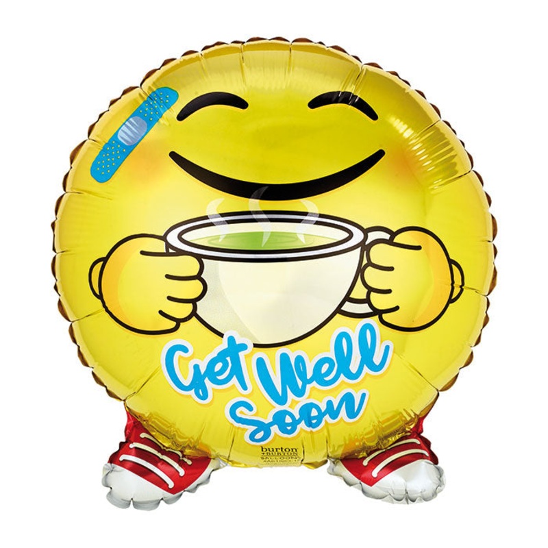 Get Well Soon Emoticon Balloon