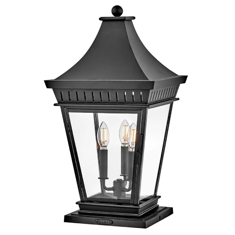 Hinkley 27097 Chapel Hill 3-lt 24″ Tall LED Outdoor Pier Mount Lantern