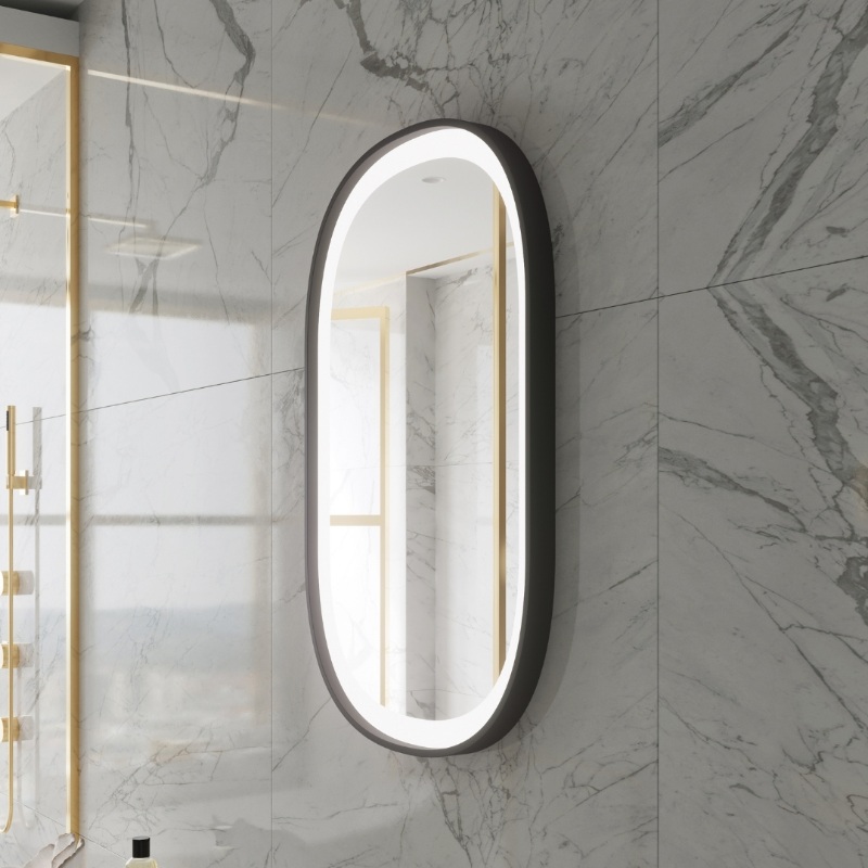 Paris Mirror Chic 24 x 36 Oval LED Illuminated Mirror