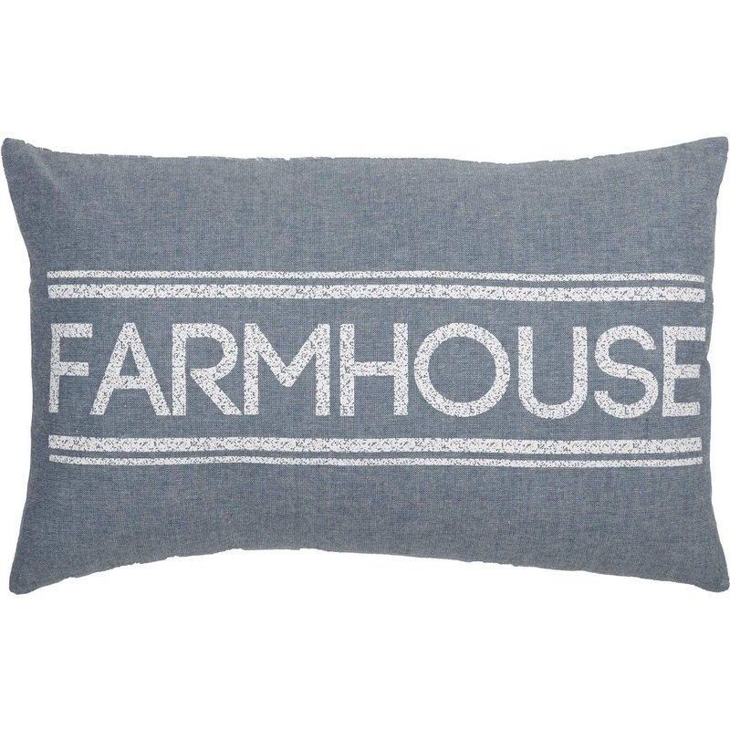 Sawyer Mill Blue Farmhouse Pillow 14×22