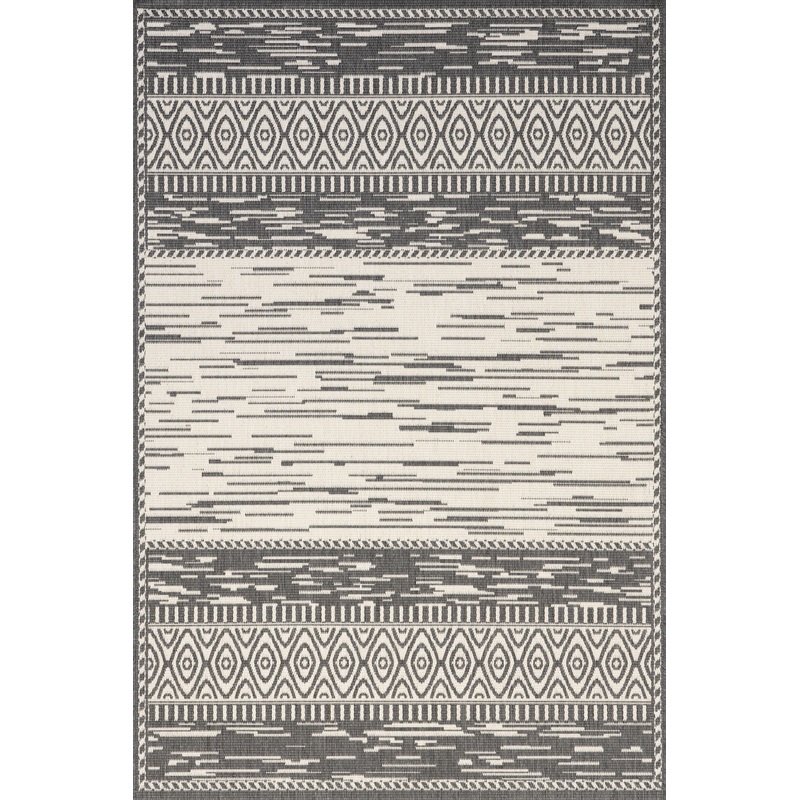 Striated Indoor/Outdoor Rug | Grey