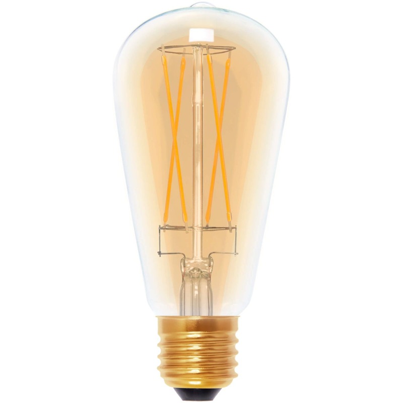 Segula Vintage LED Rustica Long Style E27 ST65 Golden – 400lm 2200K – Dimmable