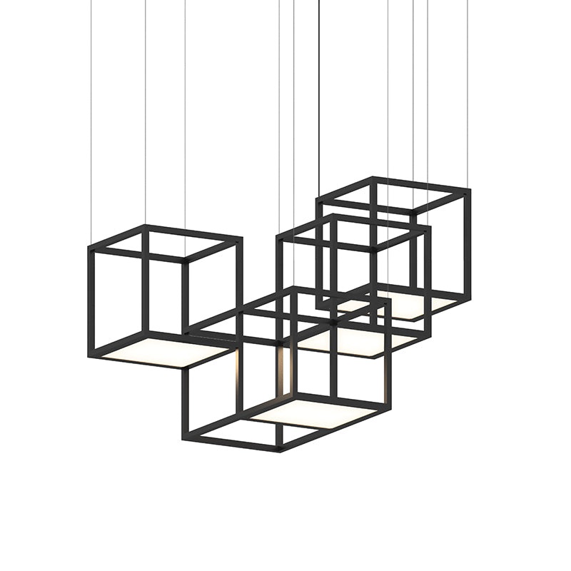 Sonneman 24Z0001 Cubix 4-lt 49″ LED Pendant