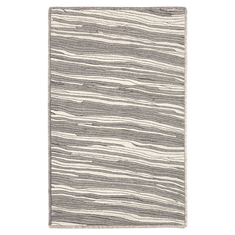 Andres Hand Micro Hooked Wool Custom Rug | Grey