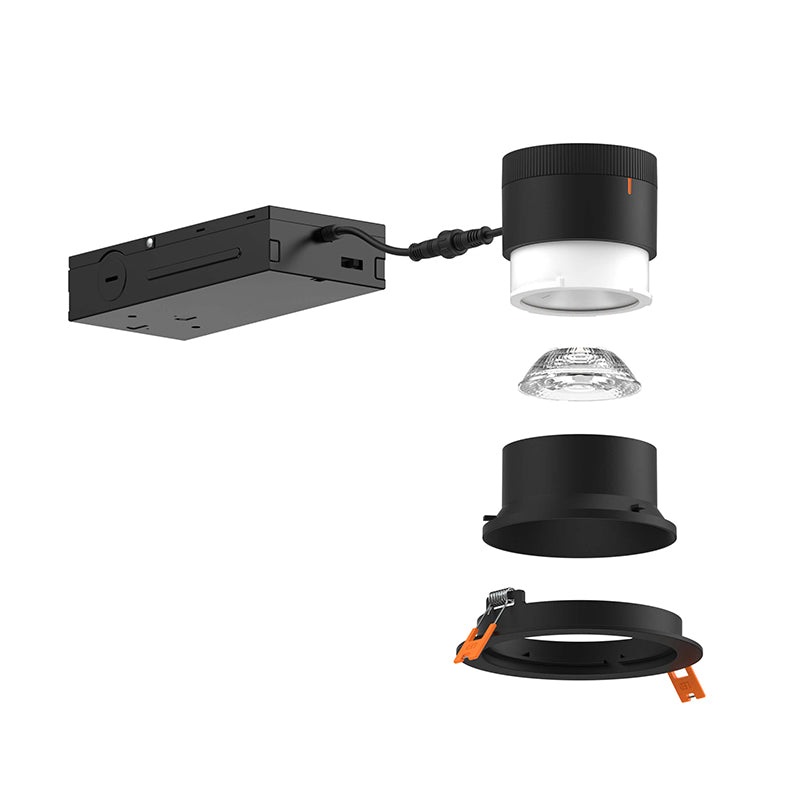 Dals RC04-CC Versa 4″ Modular Recessed Downlight, 5CCT Selectable, Regressed, Trimless