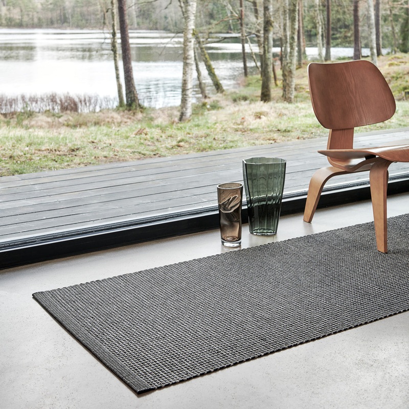 Emm Reversible Indoor Swedish Woven Plastic/Linen Runner Rug – Four Sizes in Six Color Variants