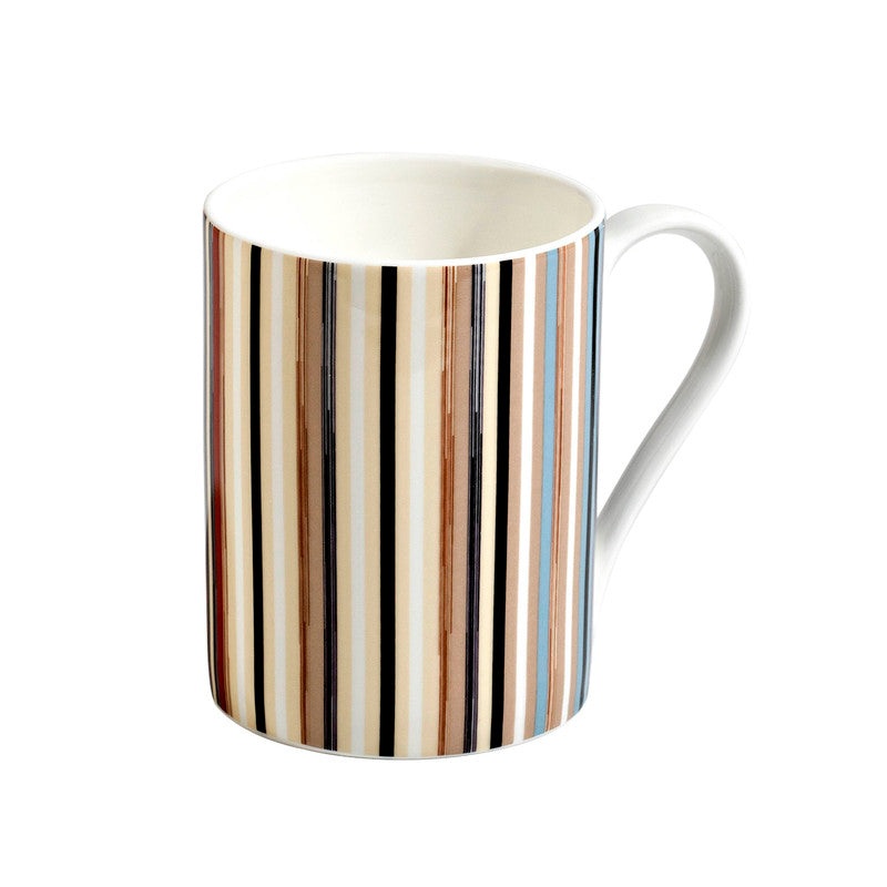 Mug Cup STRIPES in Luxury Box Jenkins 148 diam. 3″, H 3.9″, cap. 12.5 oz