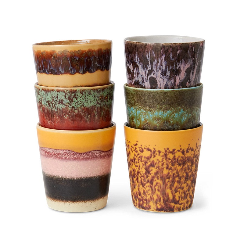 Pre-order 70s Ceramics Coffee Mug Valley (Set of 6)