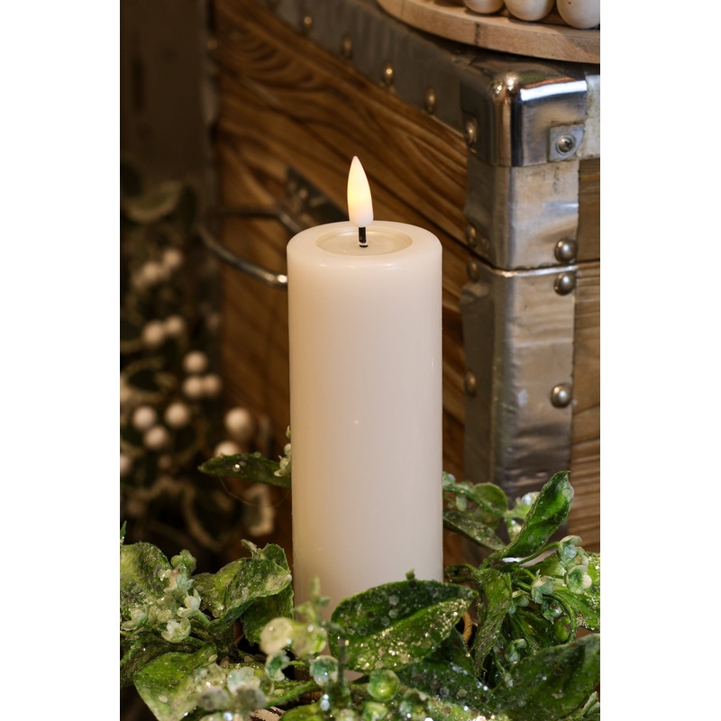 Deluxe Cream LED Candle 2×6