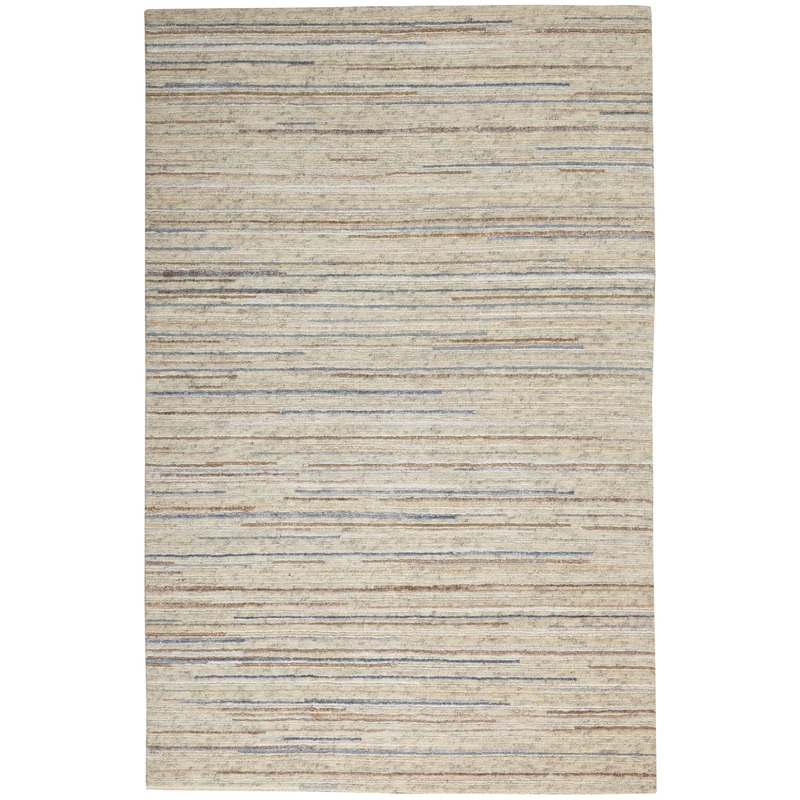 Nourison Plateau 5’6″ x 7’5″ Ivory Modern Indoor Rug