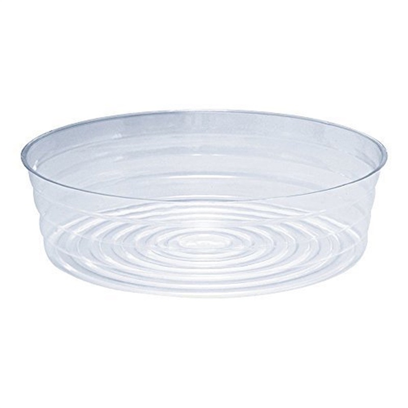 Curtis Wagner Plastic Clear Plastic Pot Saucer, 21″