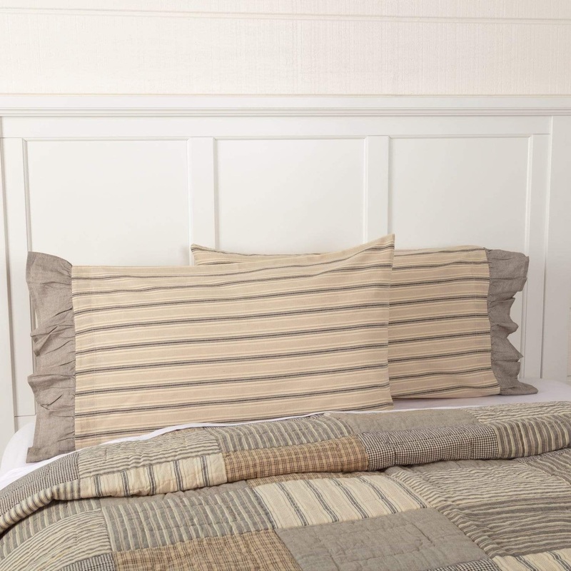 Sawyer Mill Charcoal Standard Pillow Case Set of 2 21×30