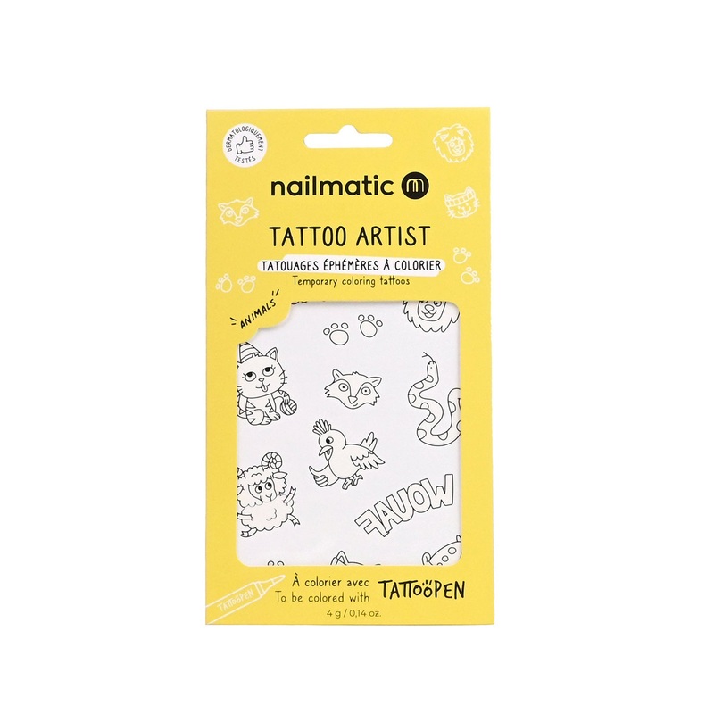 Temporary Coloring Tattoos – Animals