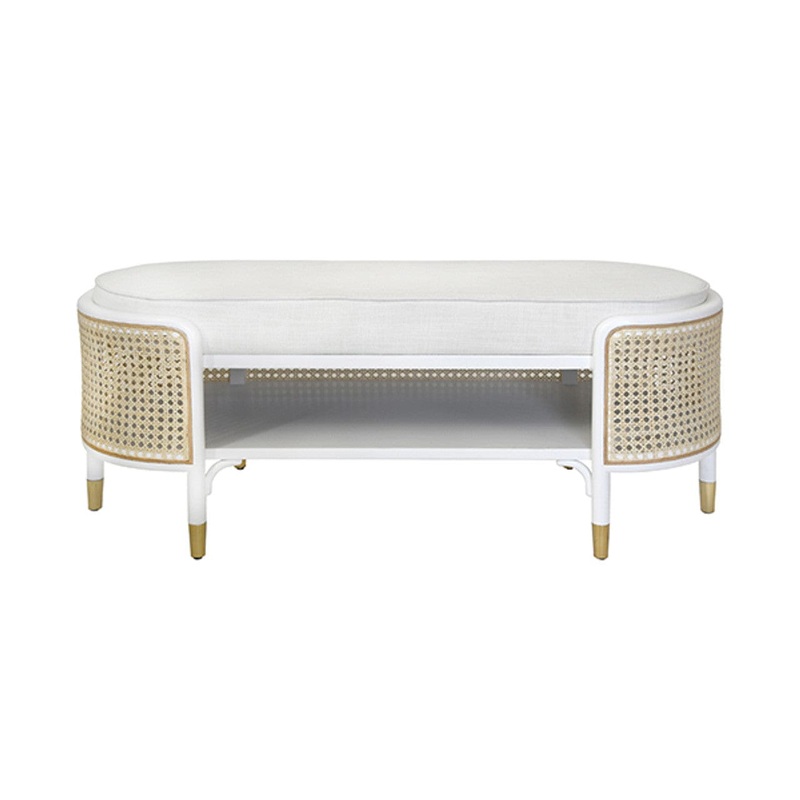 Worlds Away Beale Oval Bench