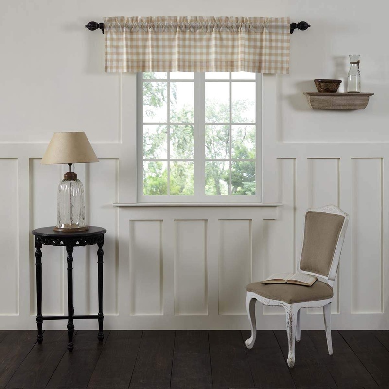 Annie Buffalo Tan Check Valance 16×60