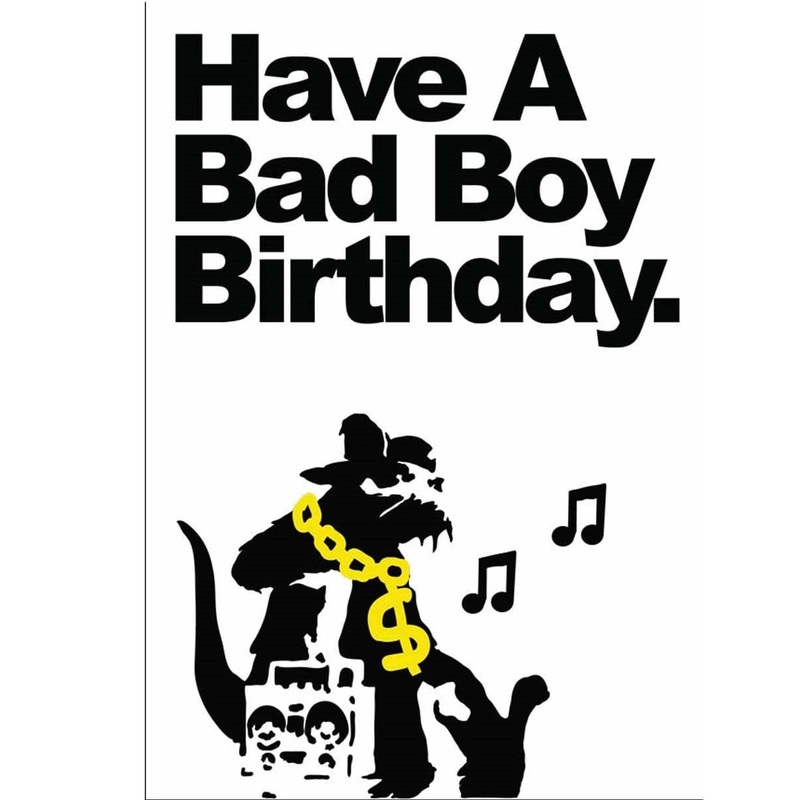 Banksy Scented Greeting Card – Hip Hop Rat