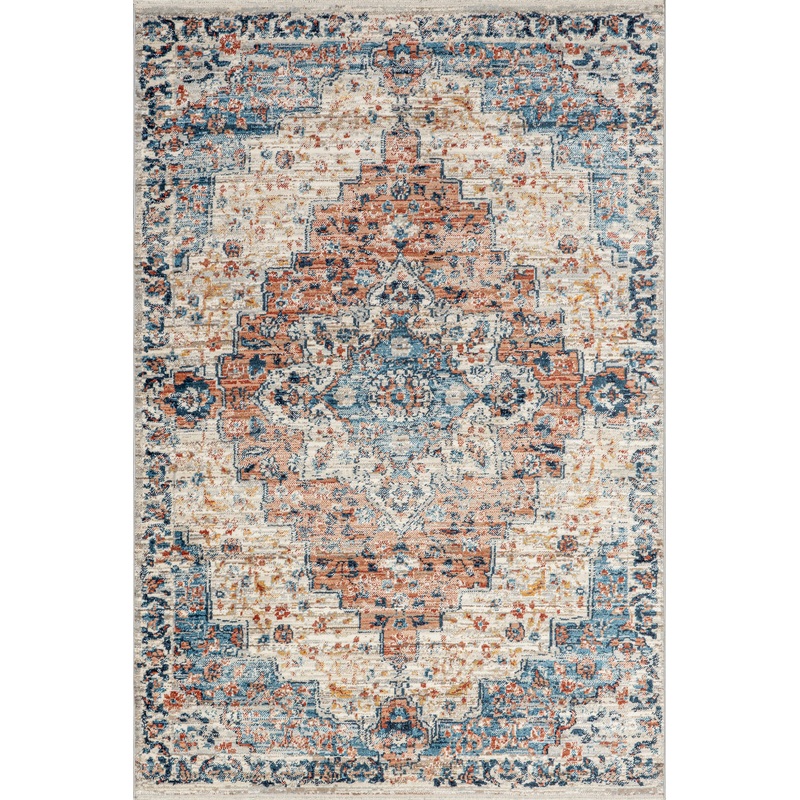 Dallas Vintage Medallion Rug | Rust