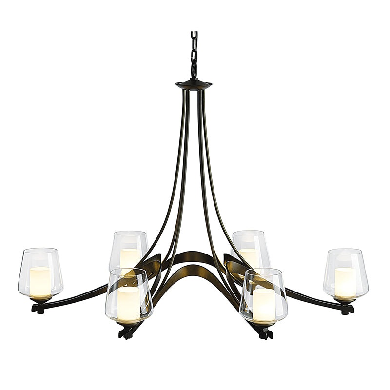 Hubbardton Forge 104116 Oval Ribbon 6-lt 39″ Chandelier