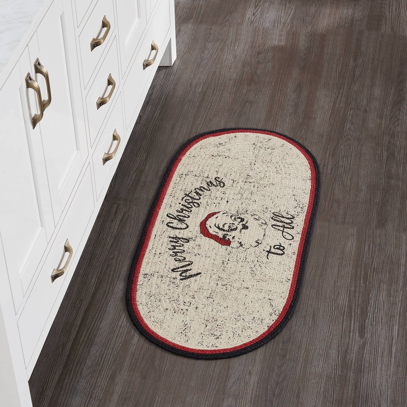 Jolly Ole Santa Jute Rug Oval 17×36