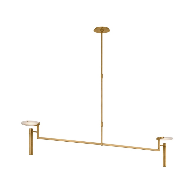 Melange Floating Disc LED Linear Chandelier