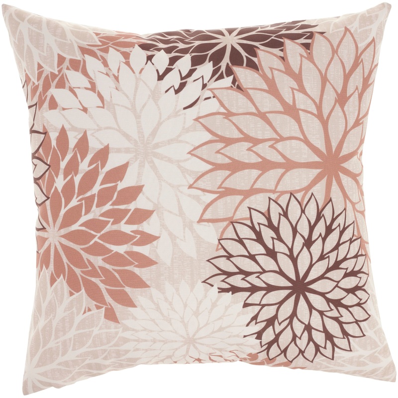 Mina Victory Aloha Indoor/Outdoor 20″ x 20″ Natural Throw Pillow