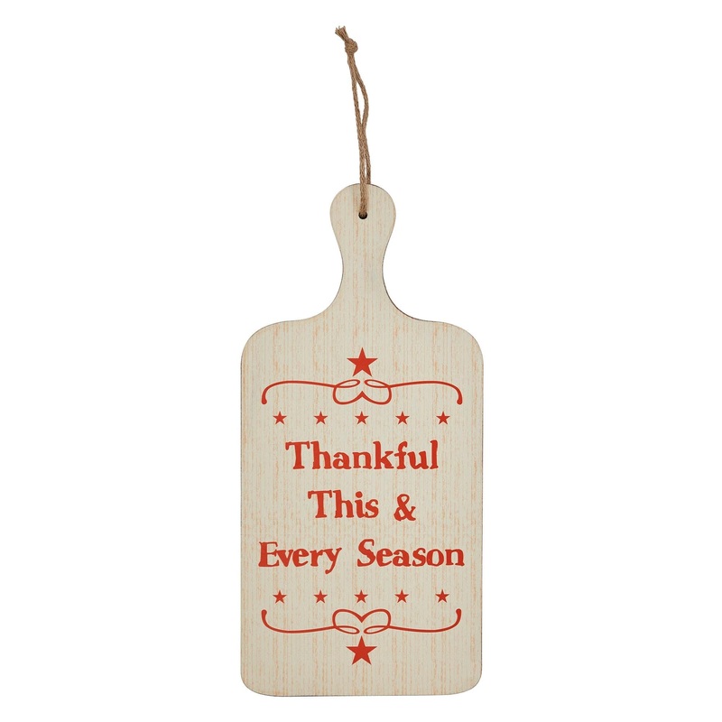 Thankful This & Every Season MDF Cutting Board Sign 18×8.5
