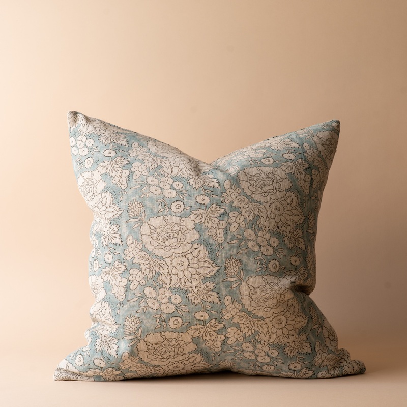 Adeline Block Print Pillow Cover
