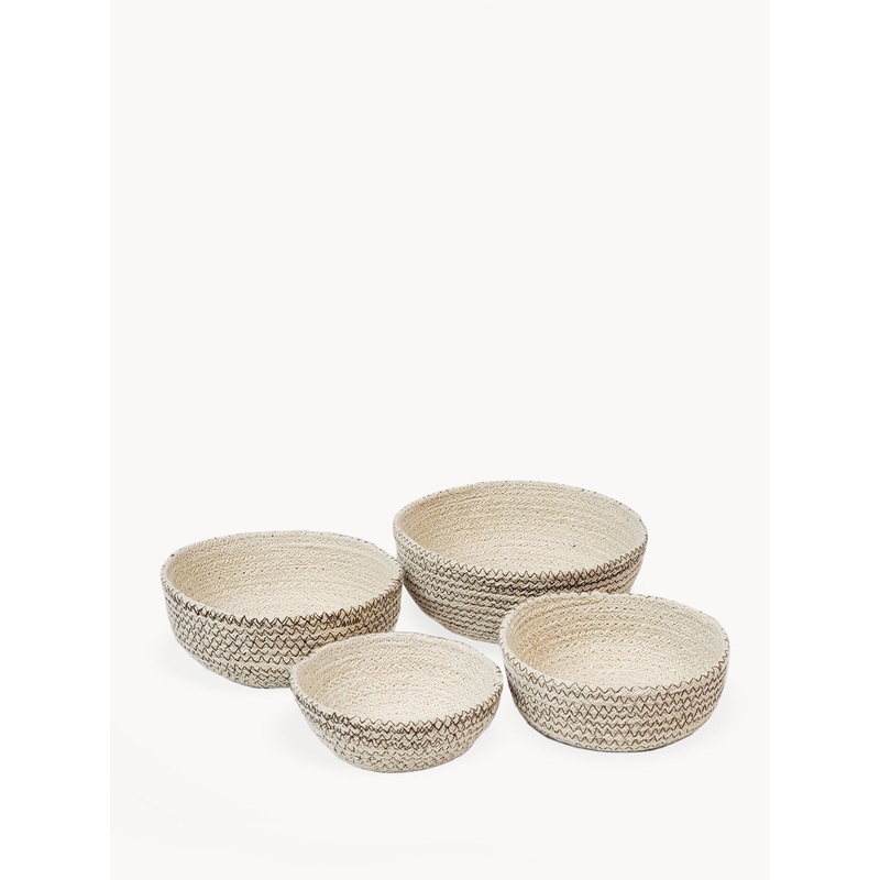 Amari  Round Bowl – Brown (Set of 4)