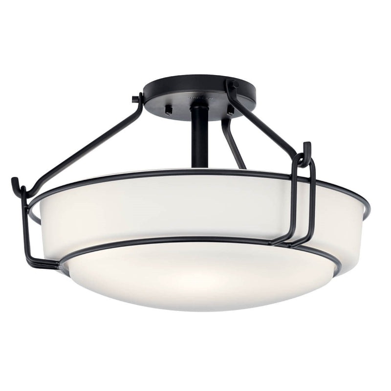 Kichler 44085 Alkire 3-lt 17″ Semi Flush