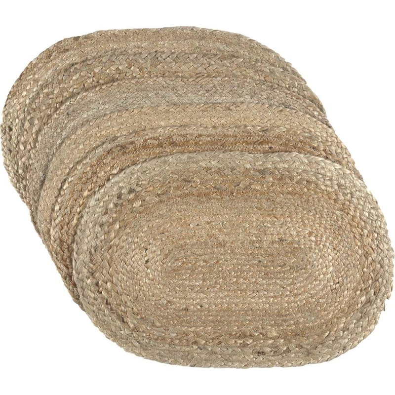 Natural Jute Placemat Set of 6 12×18