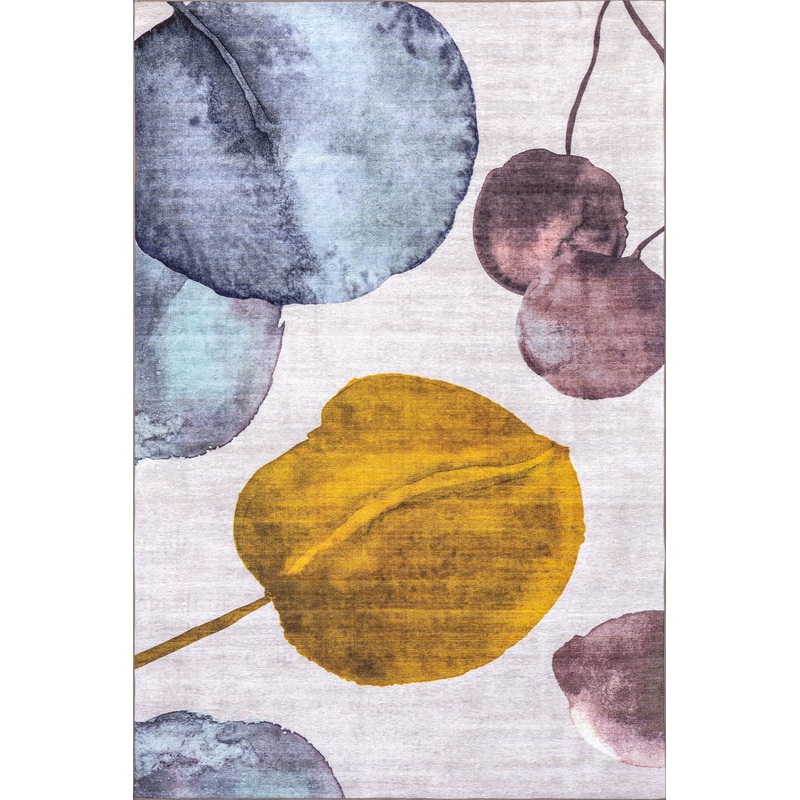 Anabella Lily Pad Washable Indoor/Outdoor Rug | Multicolor