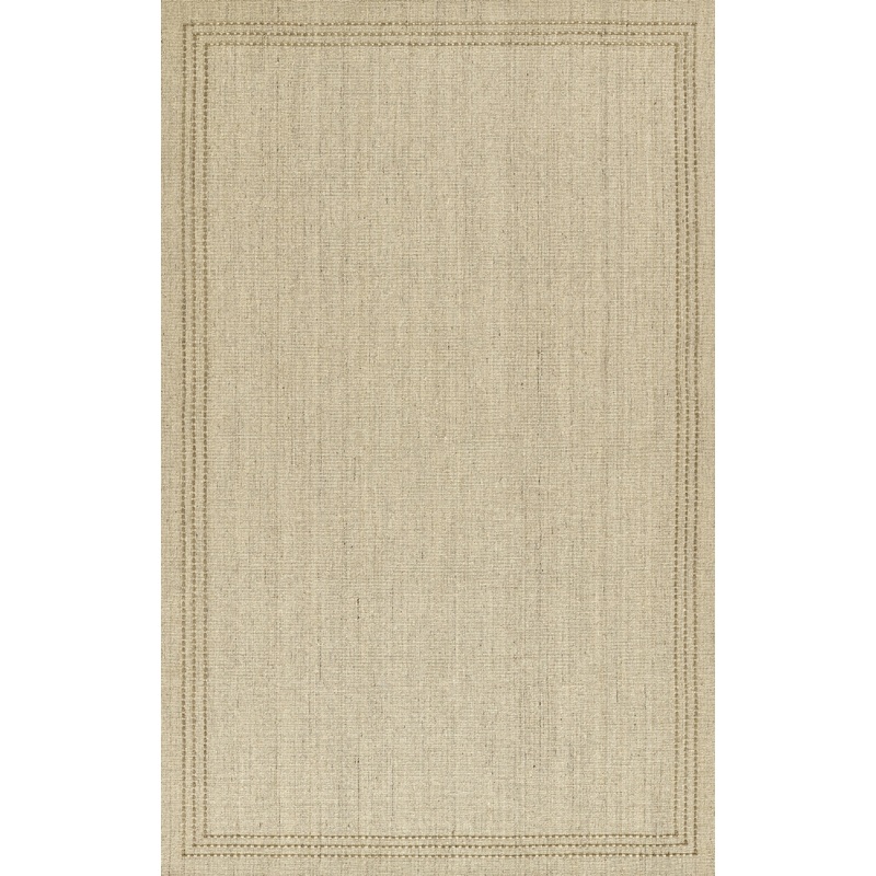 Momeni Oliver Solid, Border Hand Loomed Contemporary Rectangle Indoor Area Rug