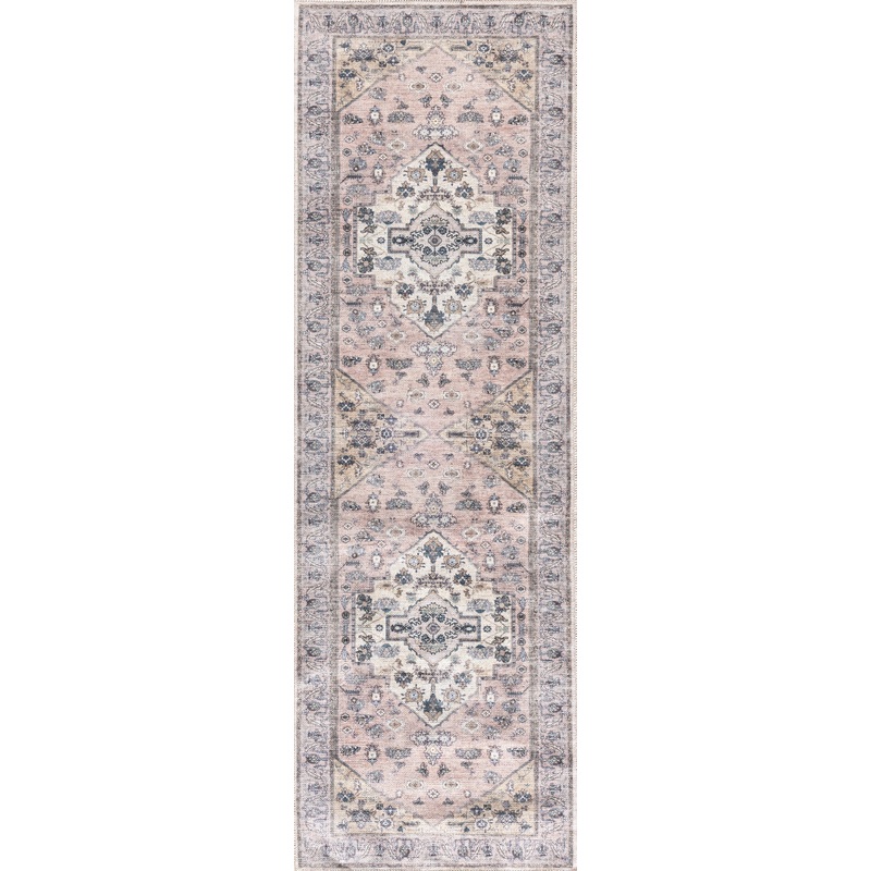 Nourison Grand Washables 2′ x 6′ Blush Vintage Indoor Rug