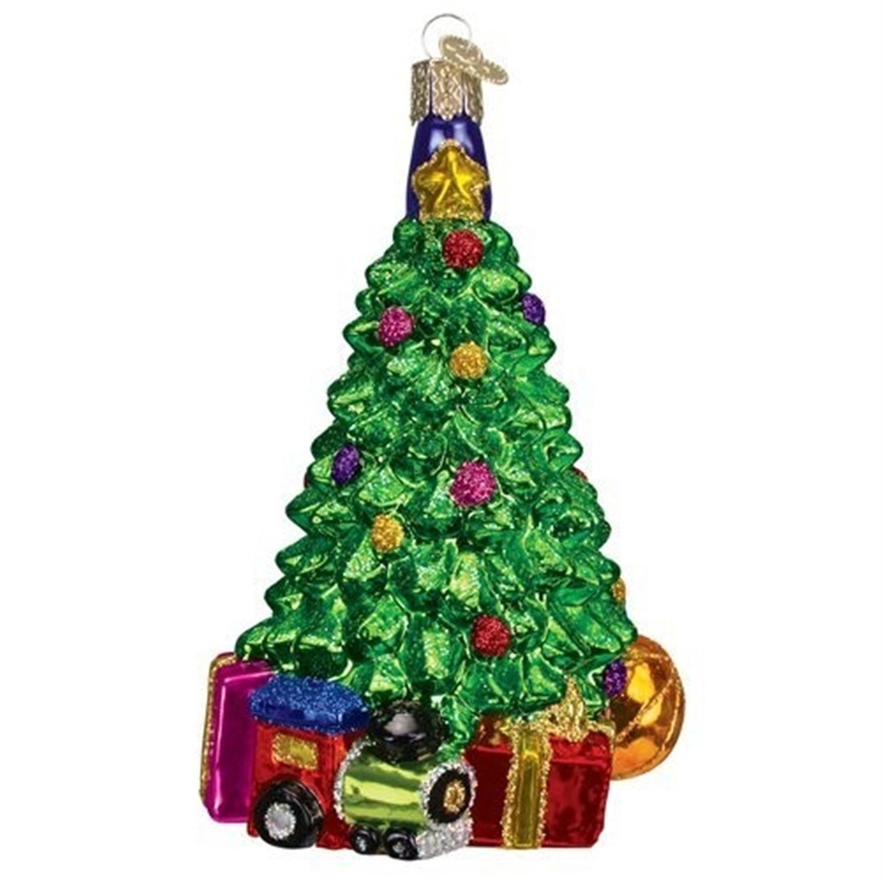 Old World Christmas Morning Tree Glass Blown Ornament