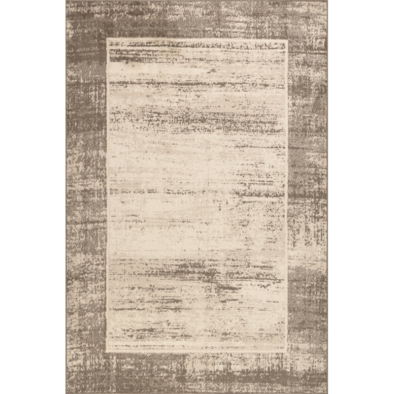 Saida Bordered Rug | Brown