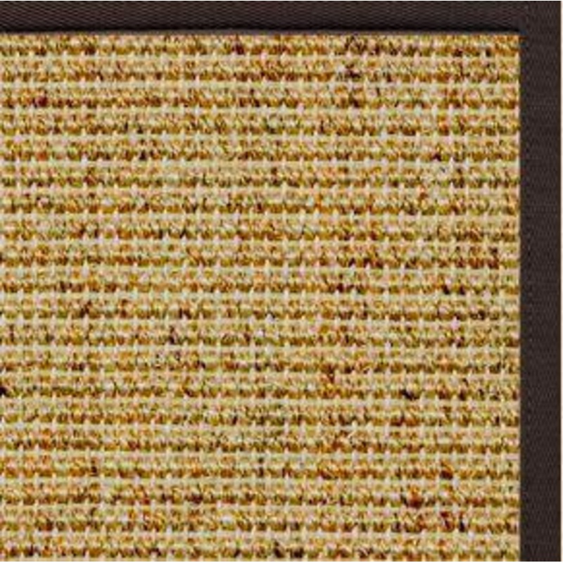 Spice Sisal Rug with Cocoa Bean Cotton Border
